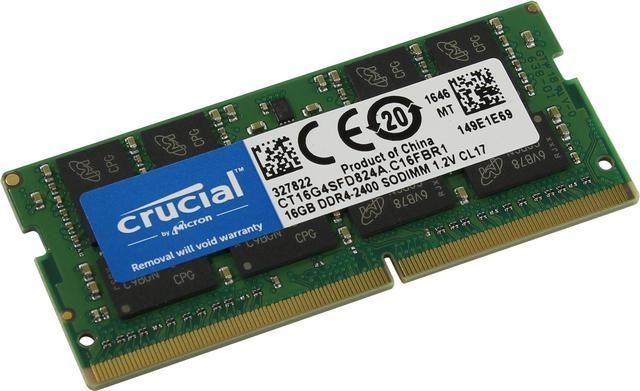 Crucial Ram 32GB Kit (2 x 16GB) DDR4-2400 SODIMM 1Rx8 Memory for ASUS Mini  PCs 
