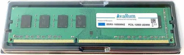Alt view image 2 of 6 - AVARUM RAM Replacement with SK Hynix Memory ram 2X4Gb (8Gb Total) Hmt351U6Efr8C-Pb 4Gb Pc3-12800U Desktop Memory