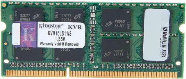 Alt view image 3 of 4 - Kingston ValueRAM 16GB (2x8GB) 1600MHz DDR3L Non-ECC CL11 SODIMM (Kit of 2) 1.35V (Notebook Memory) KVR16LS11K2/16