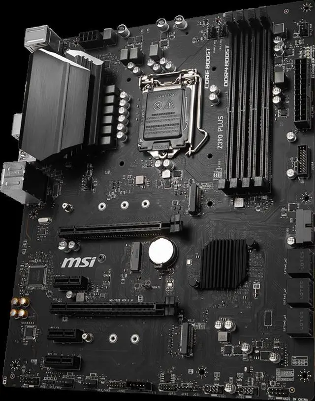 Alt view image 5 of 6 - MSI Z390 PLUS LGA 1151 Intel Z390 Desktop Gaming PC Motherboard DDR4 128GB PCI-E 3.0 2×M.2 HDMI USB3.1 Core i7 9700KF 9700K CPUS