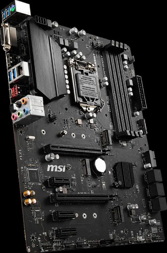 Alt view image 4 of 6 - MSI Z390 PLUS LGA 1151 Intel Z390 Desktop Gaming PC Motherboard DDR4 128GB PCI-E 3.0 2×M.2 HDMI USB3.1 Core i7 9700KF 9700K CPUS