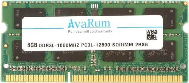 Alt view image 2 of 7 - Avarum RAM equal to 16GB (2 x 8GB) 204-Pin DDR3 SO-DIMM DDR3L 1600 (PC3L 12800) Laptop Memory Model CT2KIT102464BF160B