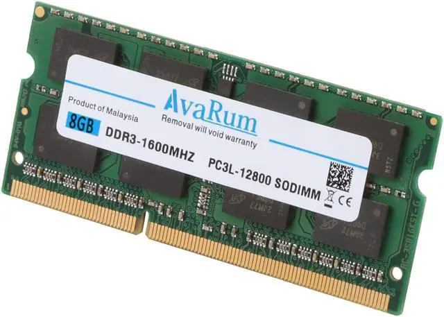 Alt view image 7 of 7 - Avarum RAM equal to 8GB 204-Pin DDR3 SO-DIMM DDR3 1600 (PC3 12800) Memory for Apple Model CT8G3S160BM