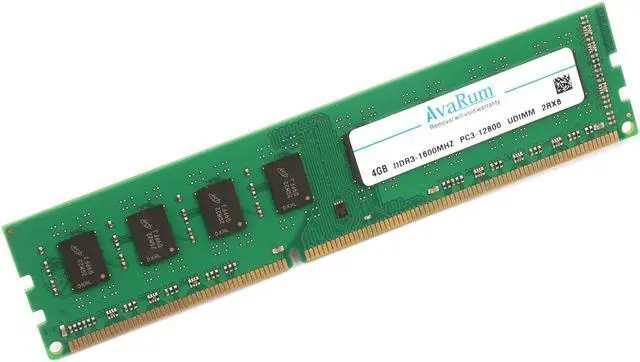 Alt view image 3 of 7 - Avarum RAM equal to 8GB (2 x 4GB) 240-Pin DDR3 SDRAM DDR3 1600 (PC3 12800) Desktop Memory
