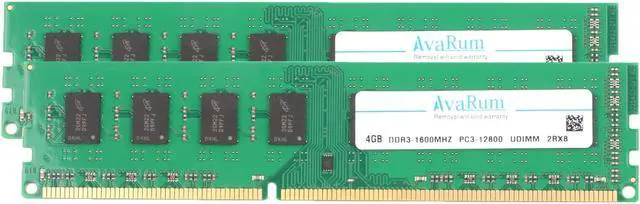 Main image of Avarum RAM equal to 8GB (2 x 4GB) 240-Pin DDR3 SDRAM DDR3 1600 (PC3 12800) Desktop Memory