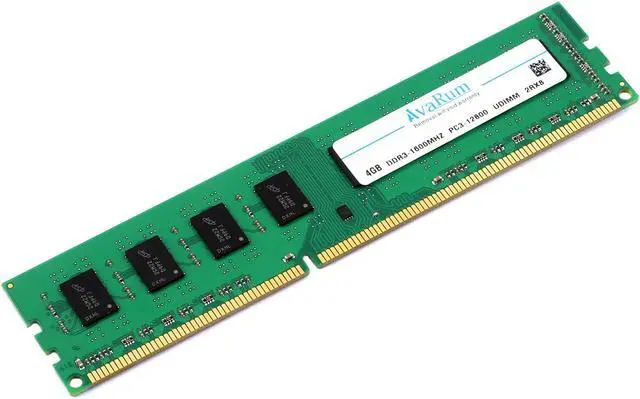 Alt view image 6 of 7 - Avarum RAM equal to 4GB DDR3 1600 (PC3 12800) Desktop Memory Model CT51264BA160B