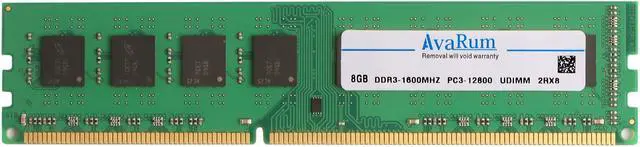 Alt view image 2 of 7 - Avarum RAM equal to 16GB (2 x 8GB) DDR3 1600 (PC3 12800) Desktop Memory Model CT2KIT102464BA160B