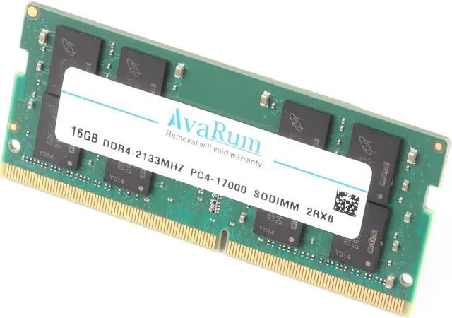 Alt view image 3 of 7 - Avarum RAM equal to 32GB (2 x 16GB) 260-Pin DDR4 SO-DIMM DDR4 2133 (PC4 17000) Laptop Memory Model CT2K16G4SFD8213