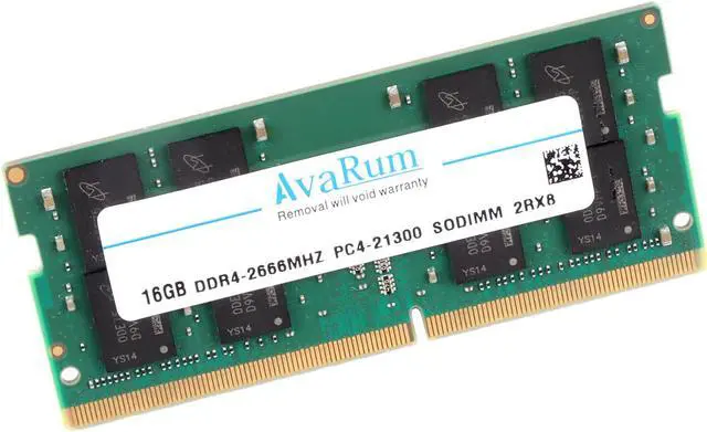 Alt view image 5 of 7 - Avarum RAM equal to 32GB (2 x 16GB) DDR4 2666MHz DRAM (Notebook Memory) CL19 1.2V DR SODIMM (260-pin) CT2K16G4SFD8266