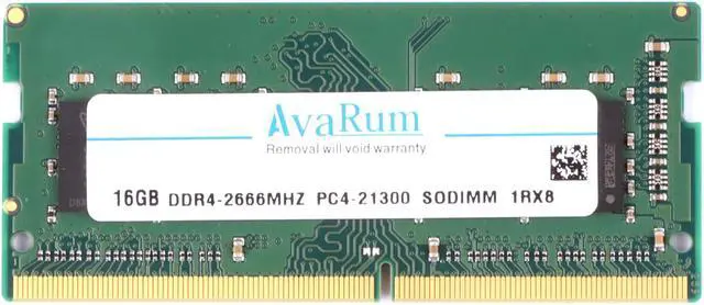 Main image of Avarum RAM equal to 16GB 260-Pin DDR4 SO-DIMM DDR4 2666 (PC4 21300) Laptop Memory Model CT16G4SFS8266