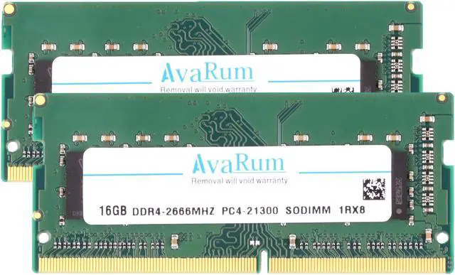 Alt view image 6 of 7 - Avarum RAM equal to 16GB 260-Pin DDR4 SO-DIMM DDR4 2666 (PC4 21300) Laptop Memory Model CT16G4SFS8266