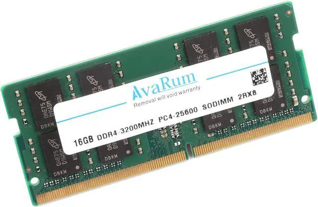 Alt view image 3 of 7 - Avarum RAM equal to 16GB 260-Pin DDR4 SO-DIMM DDR4 3200 (PC4 25600) Laptop Memory Model CT16G4SFD832A