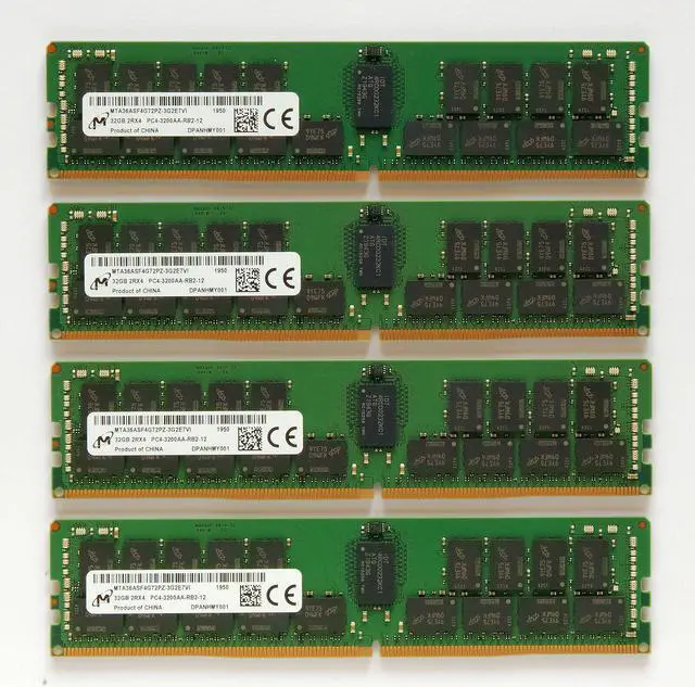 Alt view image 2 of 2 - 128GB Kit (4 x 32GB) DDR4-3200 PC4-25600 ECC Registered Memory for Servers / Workstations by AVARUM RAM