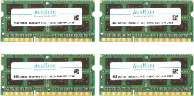 Alt view image 7 of 7 - Avarum RAM equal to  64GB (8 x 8GB) 204-Pin DDR3 SO-DIMM DDR3L 1866 (PC3L 14900) Laptop Memory Model CT102464BF186D 64GB (8 x 8GB) 11
