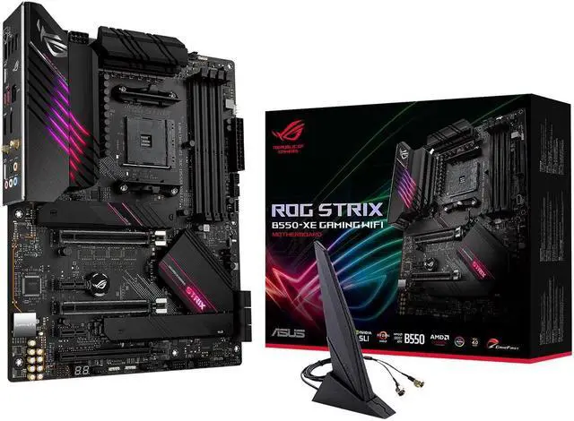 Alt view image 2 of 3 - Avarum 16GB DDR4 3200*2 ROG Strix B550-XE Gaming WiFi AMD AM4 ATX Motherboard Ryzen 5 5500 - Ryzen 5 5000 Series 6-Core 3.6 GHz Socket AM4 65W None Integrated Graphics Deskt