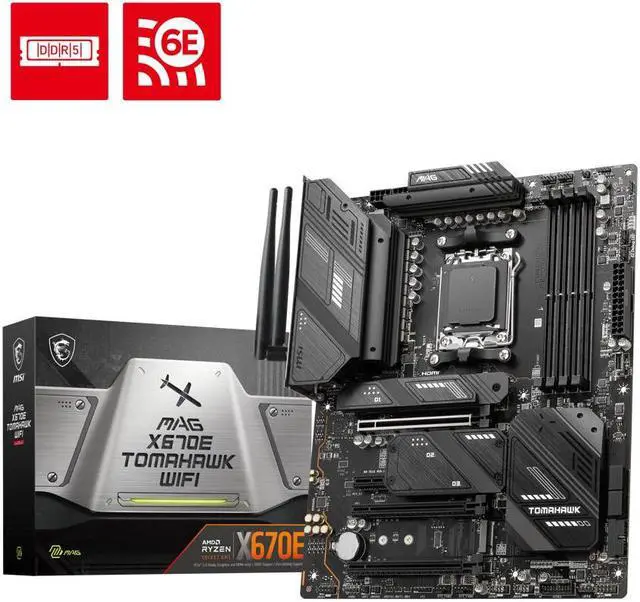 Alt view image 3 of 3 - Avarum 16GB DDR5 5200 (PC5 41600) MAG X670E TOMAHAWK WIFI AM5 AMD X670E SATA 6Gb/s ATX Motherboard Ryzen 7 7800X3D 7000 Series 8-Core 4.2 GHz Socket AM5 120W AMD Radeon Graphics Desktop Processor