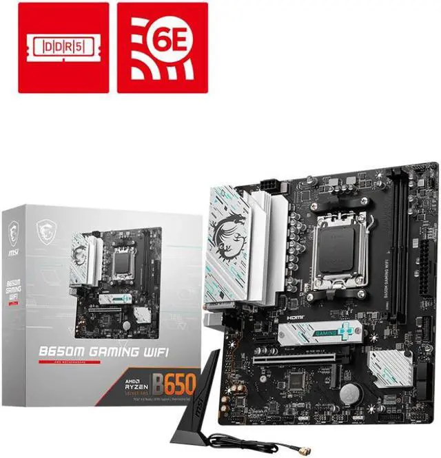 Alt view image 2 of 3 - Avarum 16GB DDR5 5200 (PC5 41600) B650M WiFi AMD B650 SATA 6GB / S DDR5 Ryzen 7000 Micro ATX Motherboard Ryzen 7 7800X3D - Ryzen 7 7000 Series 8-Core 4.2 GHz Socket AM5 120W AMD Radeon Graphics Deskto