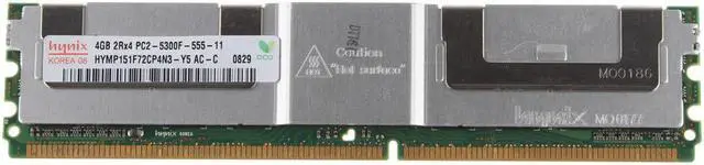 Alt view image 2 of 3 - Hynix 8GB 8G (2X4GB) DDR2-667MHZ PC2-5300F 2RX4 ECC FB-DIMM Server Memory RAM