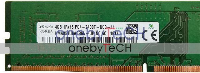 Hynix 32GB (8x4GB) 1Rx16 PC4-19200 DDR4 2400 PC4-2400T 288 PIN UDIMM Memory  CL17