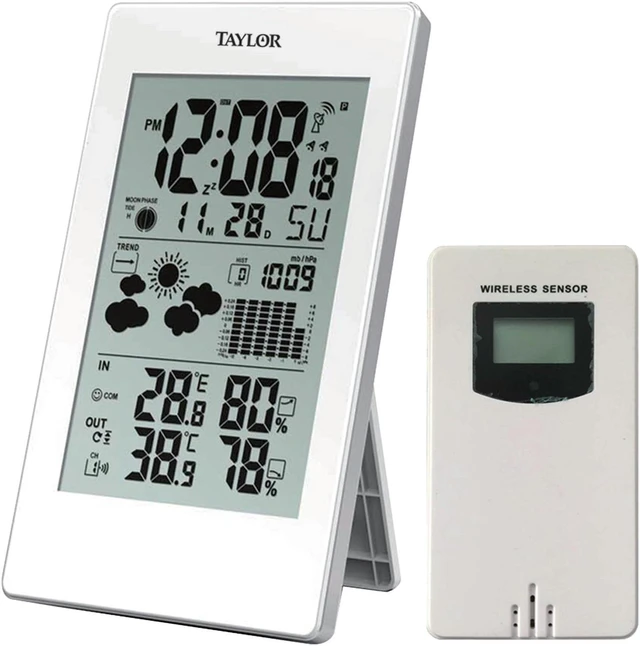 Alt view image 6 of 11 - TAYLOR 1735 Digital Weather Forecaster with Barometer & Alarm Clock