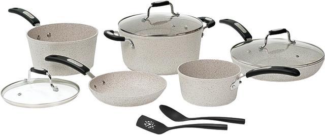 Starfrit The Rock Sand Cookware Set, 10 Piece 