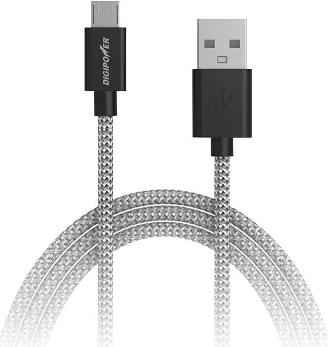 Alt view image 5 of 7 - DIGIPOWER SP-DCF6 Charge & Sync Braided Micro USB Cable, 6ft