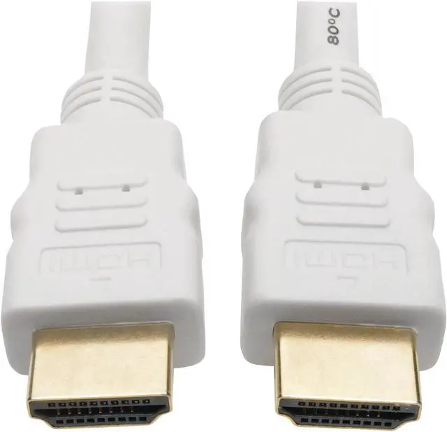 Alt view image 4 of 20 - Tripp Lite P568-010-WH High-Speed HDMI 4K Cable (M/M), White, 10 ft.
