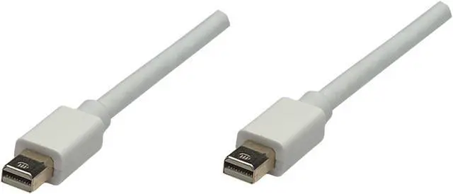 Alt view image 2 of 4 - Manhattan 324557 3.3 ft Mini-DisplayPort Video Cable Cord (White)