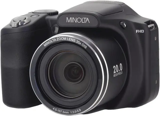 Alt view image 5 of 8 - Minolta MN35Z 1080p 35x Zoom Wi-Fi Digital Camera (Black)