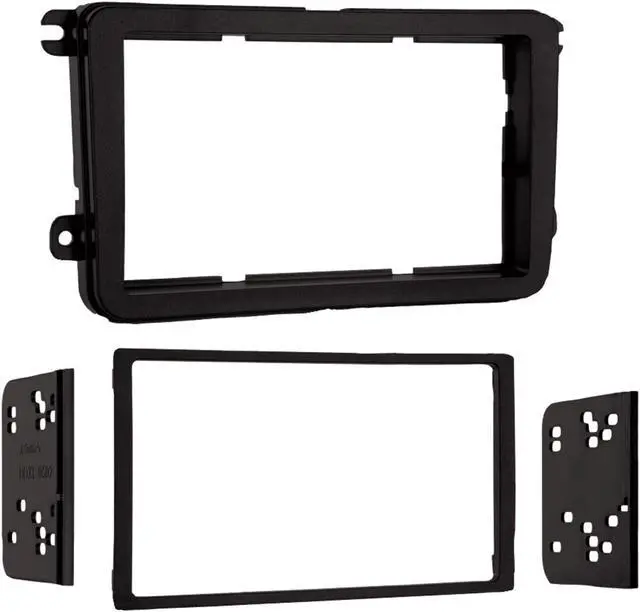 Alt view image 4 of 11 - Metra 95-9011B Double DIN Installation Dash Kit for 2005-up Volkswagen