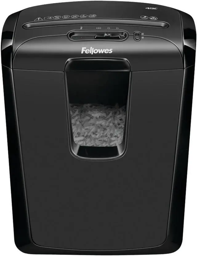 Alt view image 10 of 20 - Fellowes 49C Cross-Cut Shredder