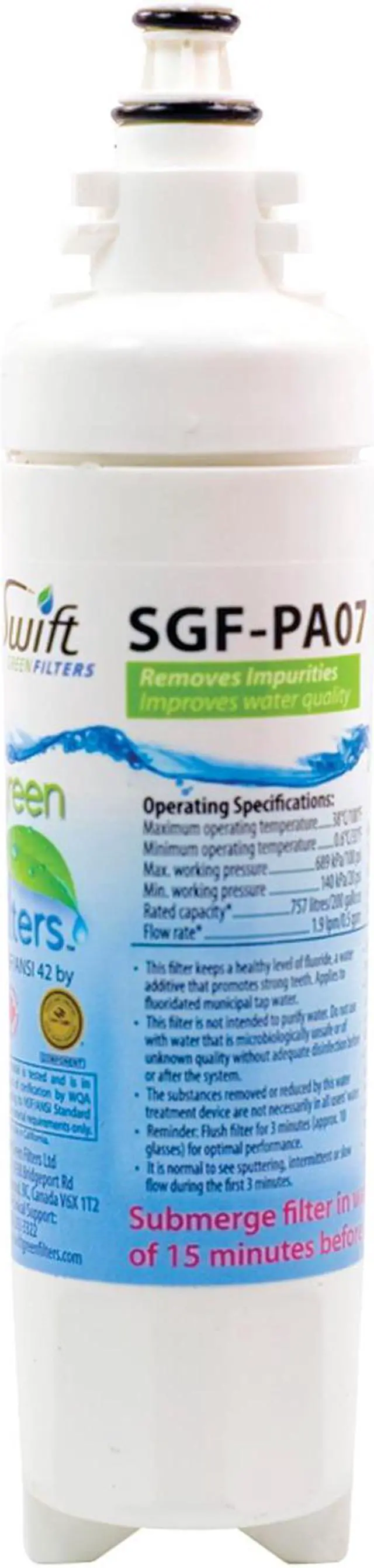 Main image of Swift Green Filters SGF-PA07 Water Filter (Replacement for Panasonic SGF-PA07 & NRBH-12590)