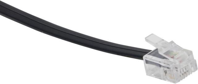 Main image of Power Gear Telephone Line Cord Plug/Plug 15 ft Black 7657999986579
