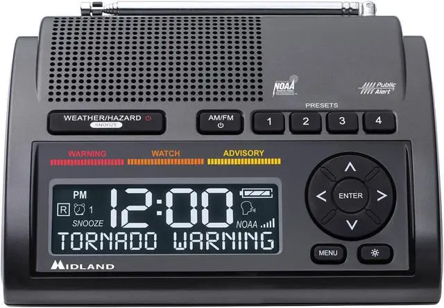 Alt view image 10 of 20 - Midland Radio Weather Alert Radio WR400