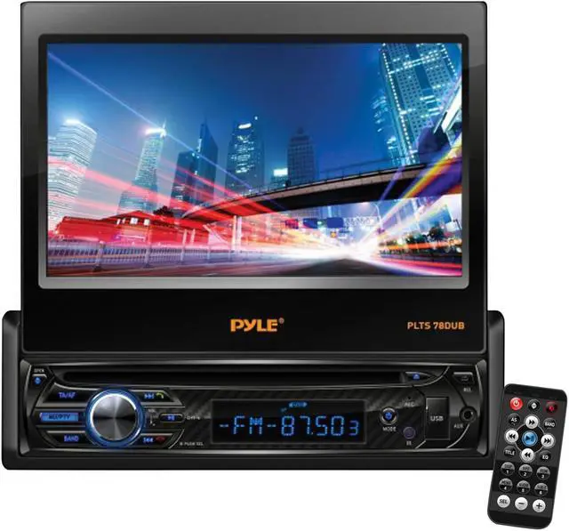Alt view image 5 of 5 - Pyle Audio - PLTS78DUB - Pyle PLTS78DUB Car DVD Player - 7 Touchscreen LCD - Single DIN - Detachable Front Panel - DVD