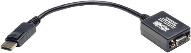 Alt view image 9 of 11 - Tripp Lite DisplayPort to VGA Active Cable Adapter, DP 1.2, Converter for DP to HD15 (M/F), 1920 x 1200/1080p, 6 in. (P134-06N-VGA-V2)