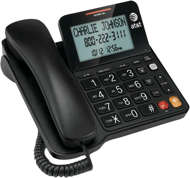 Alt view image 7 of 12 - At&T Cl2940 Standard Phone - Black