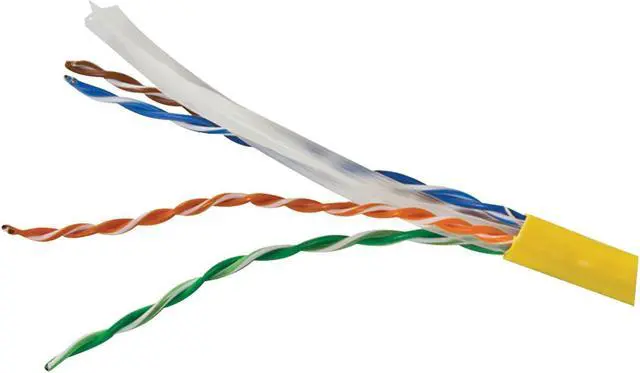 Main image of VERICOM MBW6U-01445 CAT6 UTP Solid Riser CMR Cable, 1,000ft Pull Box ,Yellow