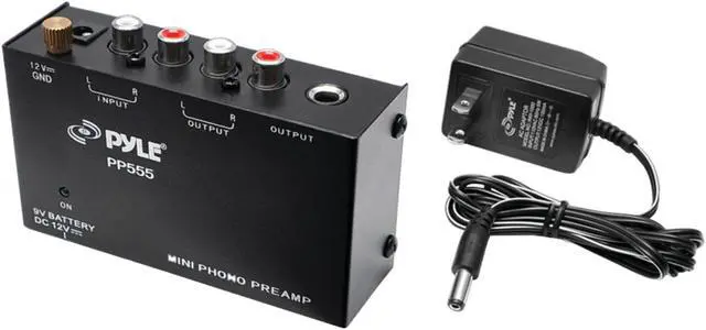 Alt view image 5 of 16 - Pyle - Ultra Compact Phono Turntable Pre-Amplifier w/ 9 V Battery Compartment