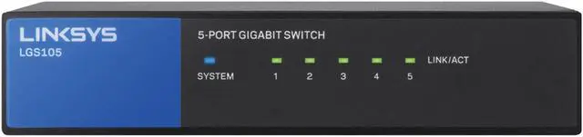 Alt view image 10 of 20 - LINKSYS LGS105 5-Port Business Desktop Gigabit Switch