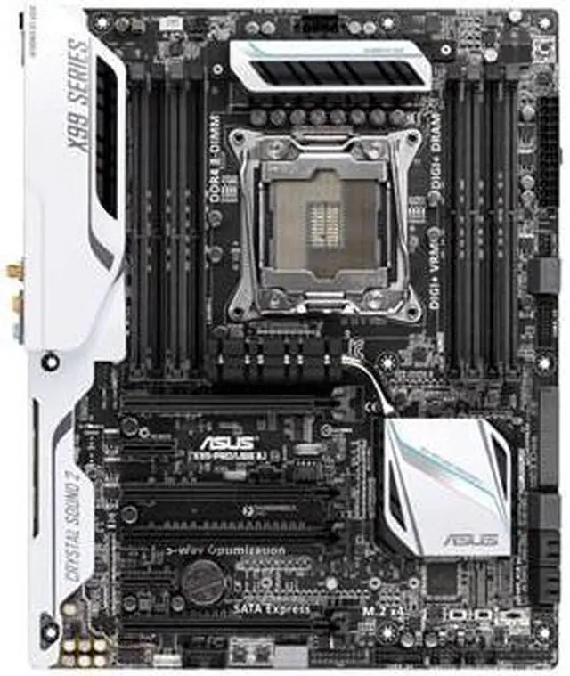 Alt view image 2 of 7 - Asus X99-PRO/USB 3.1 Intel Socket 2011-v3 Class-A ATX Motherboard