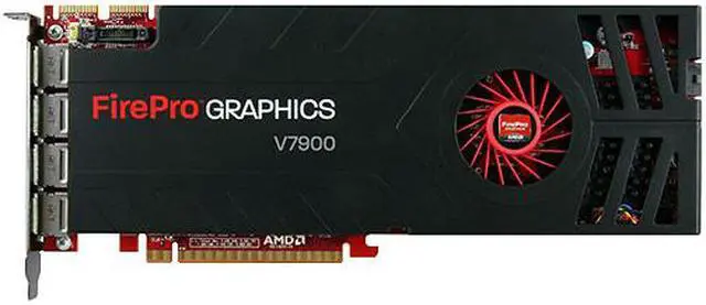 Alt view image 2 of 2 - AMD FirePro V7900 2G HF Dell 100-505693 Graphic Card