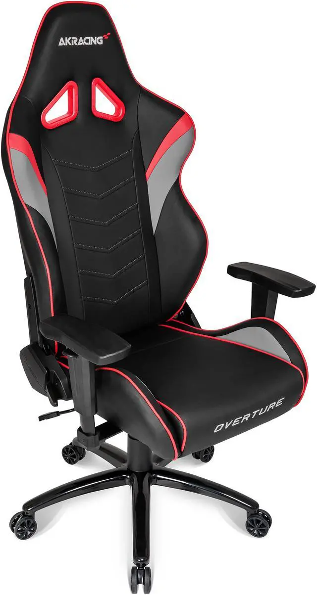 Alt view image 7 of 8 - AKRacing Overture Series Super-Premium Gaming Chair with High Backrest, Recliner, Swivel, Tilt, Rocker and Seat Height Adjustment Mechanisms with 5/10 - Red