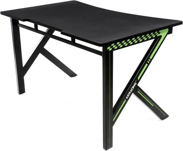 Alt view image 4 of 10 - AKRacing Summit Gaming Desk with XL Mouse Pad - Green (AK-SUMMIT-GN-NA)
