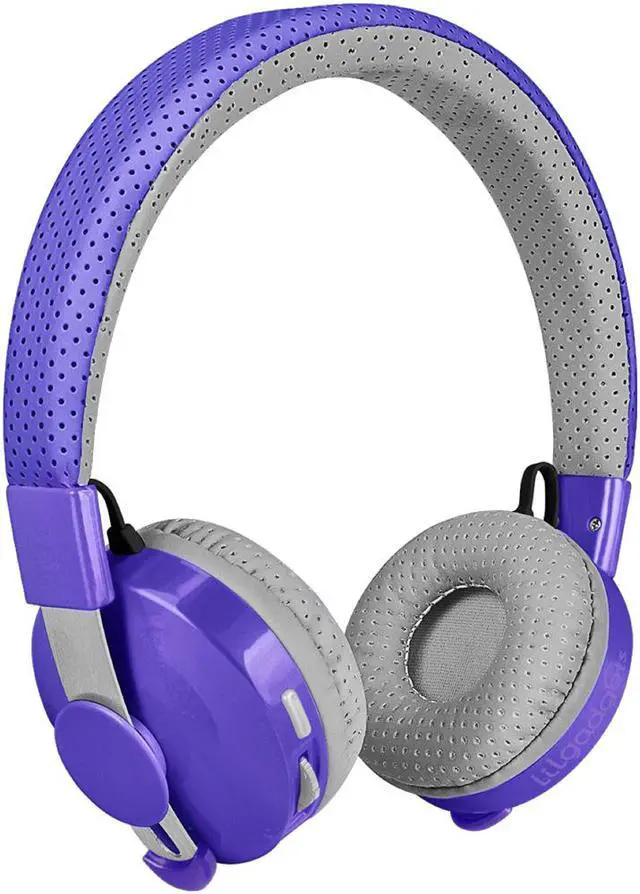 Alt view image 2 of 9 - LilGadgets Untangled Pro Premium Children's Wireless Bluetooth Headphones with SharePort - Purple