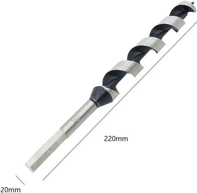 Alt view image 3 of 6 - Elecall high Quality Carbon Steel Sharp Twist Drill Auger Bit For Electrical Drill Woodworking Tool 18/20/22/25*220mm