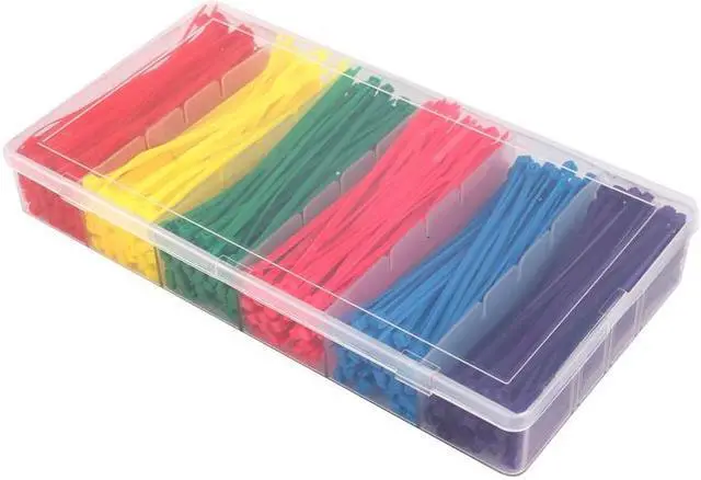 Alt view image 3 of 6 - 3*100mm Colorful Self-Locking Nylon Cable Ties480Pcs/Box Cable Zip Tie Loop Ties For Wires Tidy