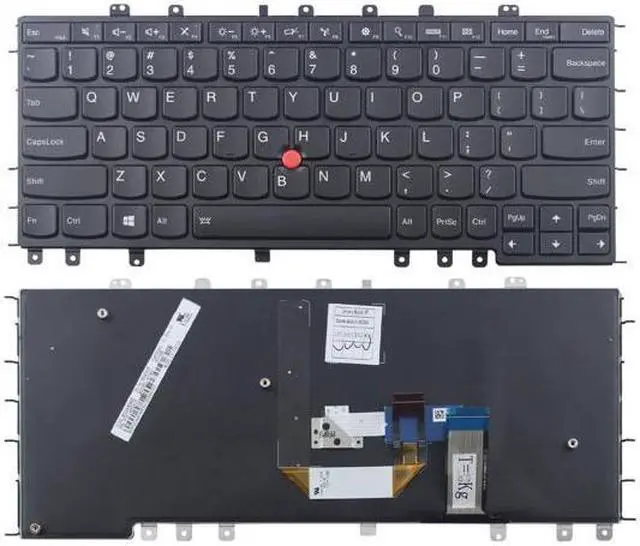 Main image of New Replacement Laptop backlit keyboard with frame for Lenovo IBM ThinkPad Yoga S1 S240 & Yoga 12 Series US layout black color