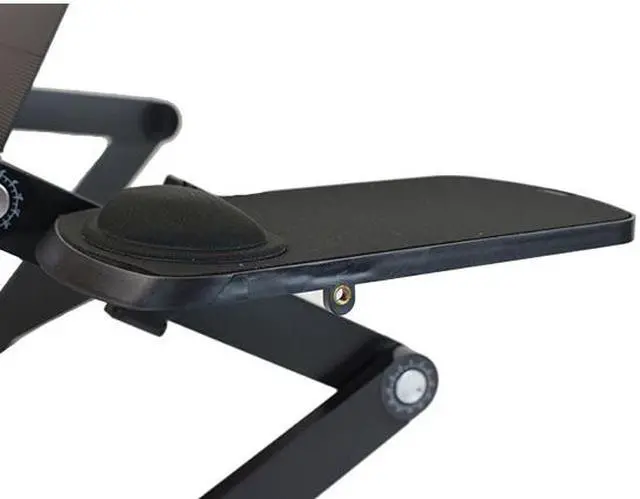 Alt view image 3 of 6 - WorkEZ Mouse Pad: Ambidextrous, Adjustable, Removable Tilting, Aluminum Mouse Pad Platform for WorkEZ Ergonomic Laptop Stand, Lap Desk, Standing Desk