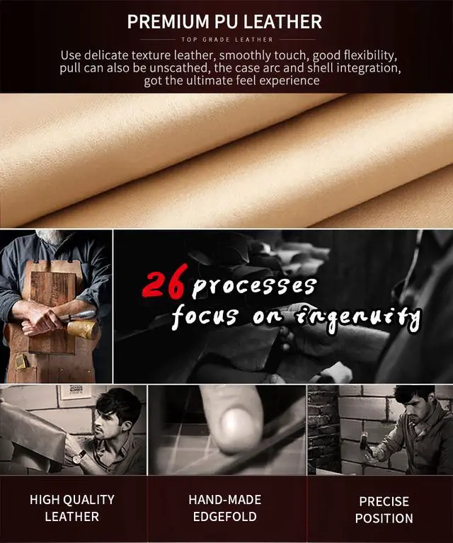 Alt view image 6 of 7 - Fashion Vintage PU leather For Phone Case Huawei Navo 2 Plus Back Cover For Huawei Nova 2 Plus Case